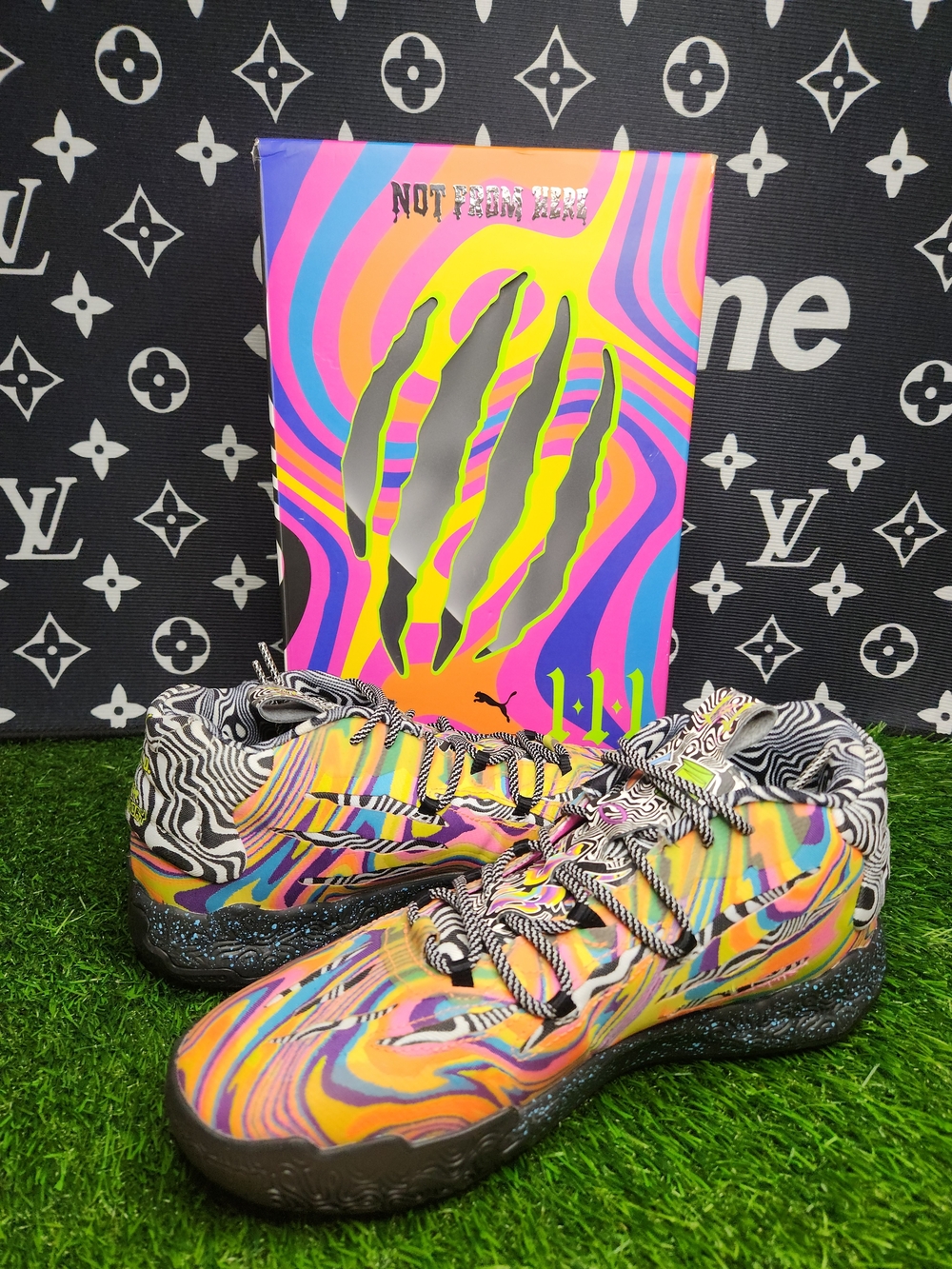 Mens Size 8.5 PUMA LaMelo Ball MB.03 Dexter's Laboratory Basketball Shoes W/10